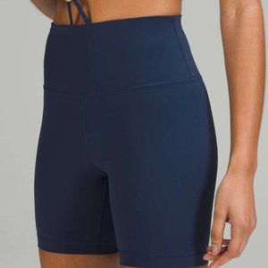 Lululemon Wunder Train Short 6" - blue size 8 EUC